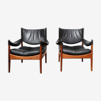 Pair of armchairs Kristian Solmer Vedel "modus Chair" for Søren Willadsen Møbelfabrik