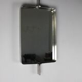 Rectangular brushed steel mirror by Xavier Feal, 1970