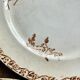 Flat plates, ironstone, poppies