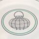 Set of 10 Paris porcelain plates