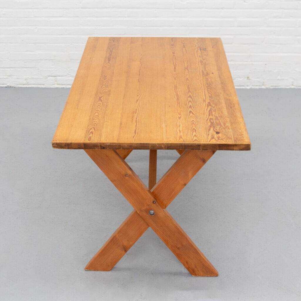 X-leg dining table Ate van Apeldoorn, 1970s
