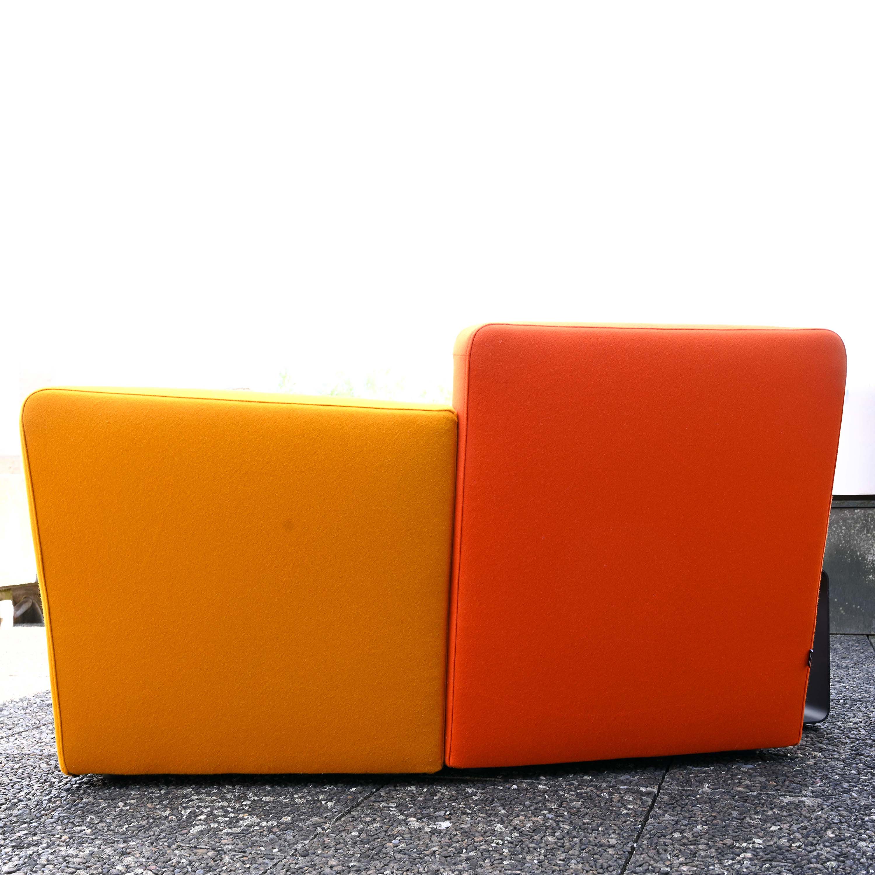 Modular sofa Confluences model " Toi et Moi Chair " designed by Philippe Nigro for Ligne Roset