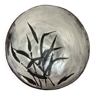 Large signed ceramic catchall.