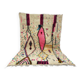 Colorful handmade wool Berber rug 320 X 180 CM