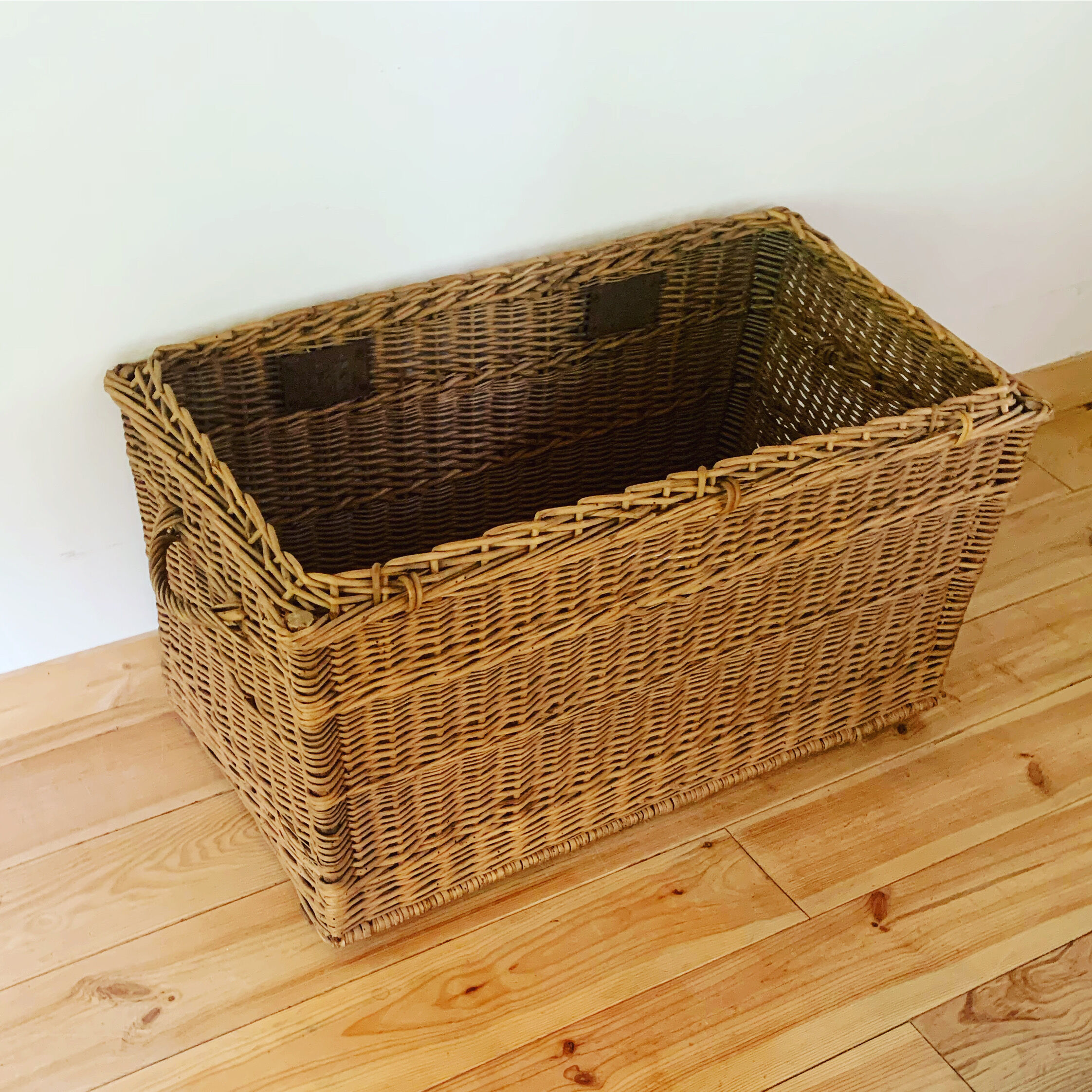 Vintage wicker trunk