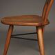Italian oak accent chair, 1950s