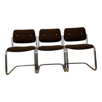 3 Vickers Roneo chairs, 1970s