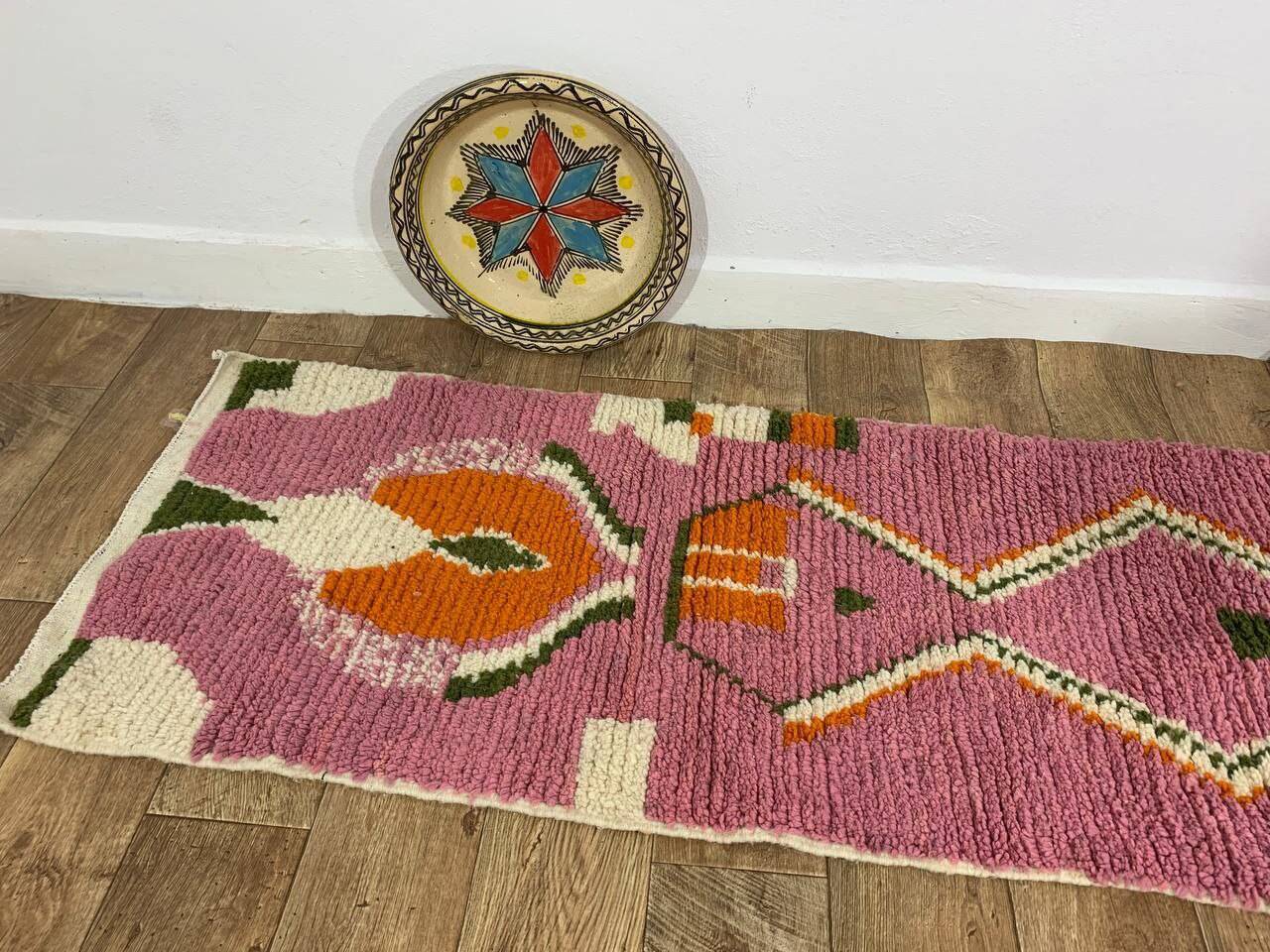 Handmade Moroccan Berber Rug 300 X 62 CM