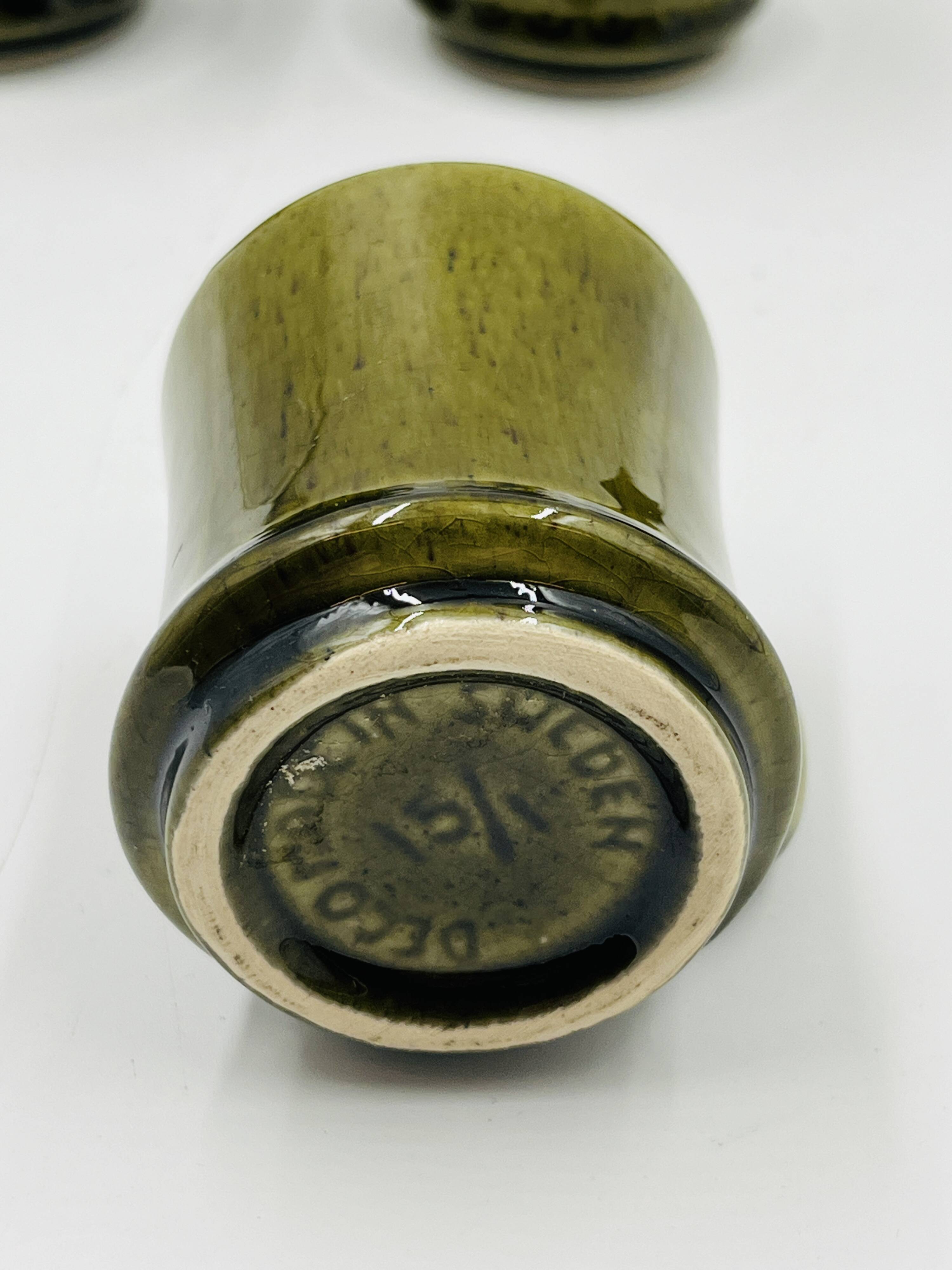Lot 6 Espresso Cups Deco Hälsingborg Bari 15/1 Olive
