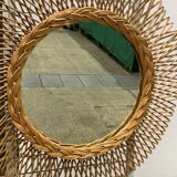POP UP CHRISTMAS 2022 - Round rattan mirror
