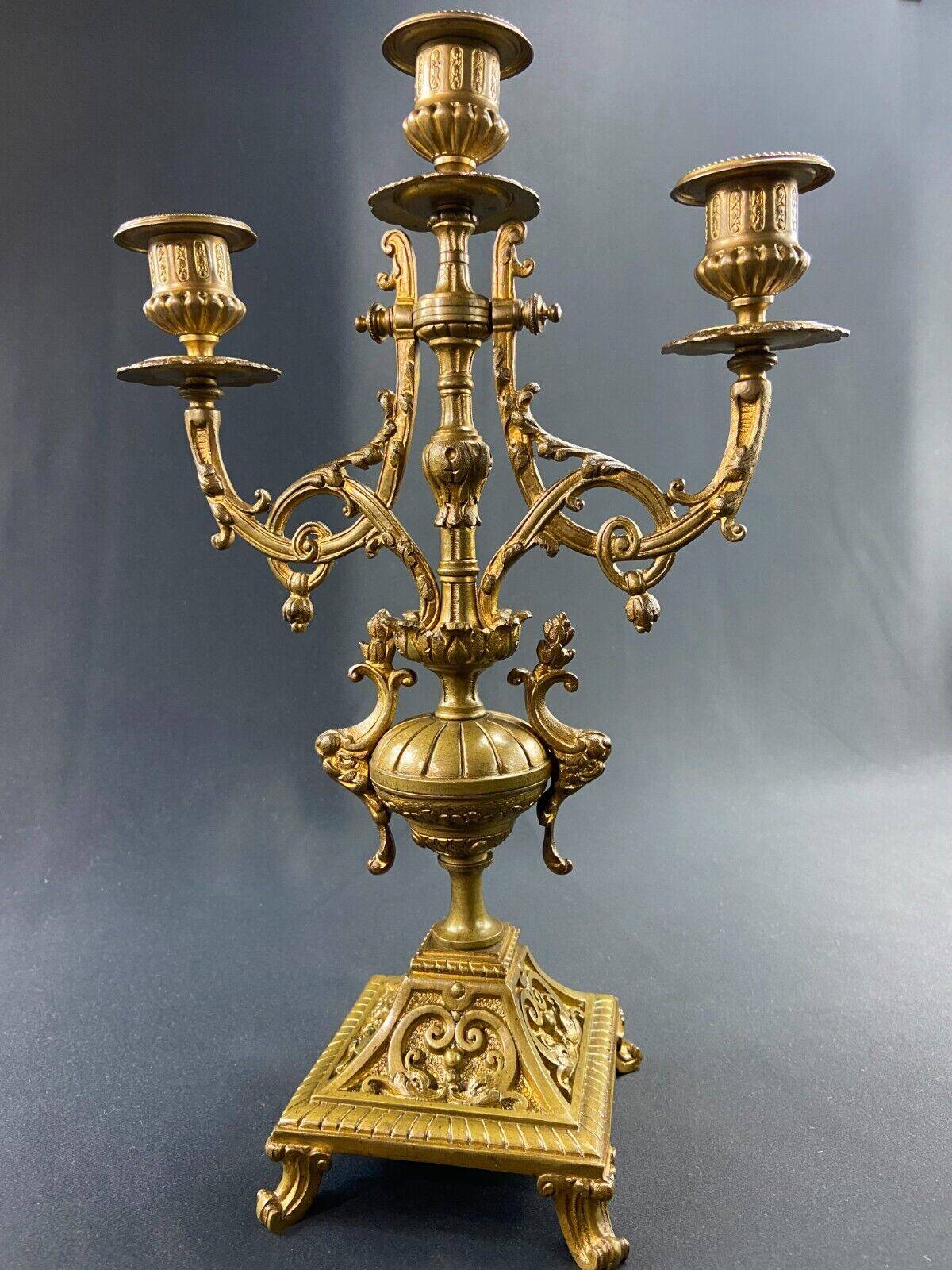 19th century bronze candlestick in Louis XIV style
