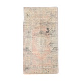 Turkish vintage area rug 221x112cm