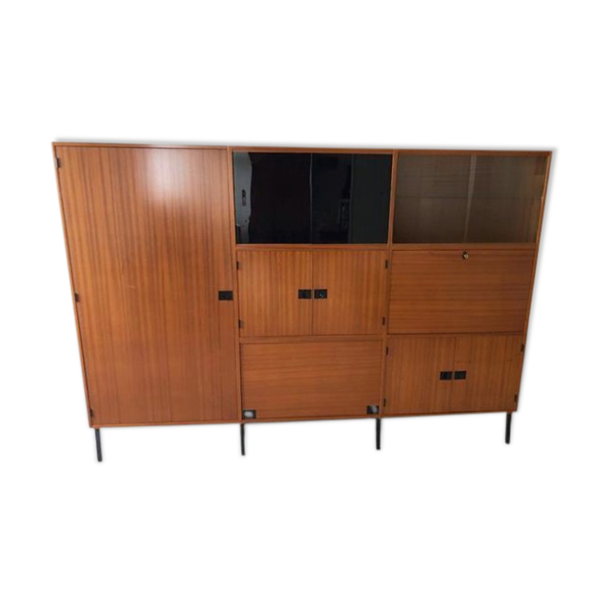 Armoire secrétaire teck rené de Jean-René Caillette