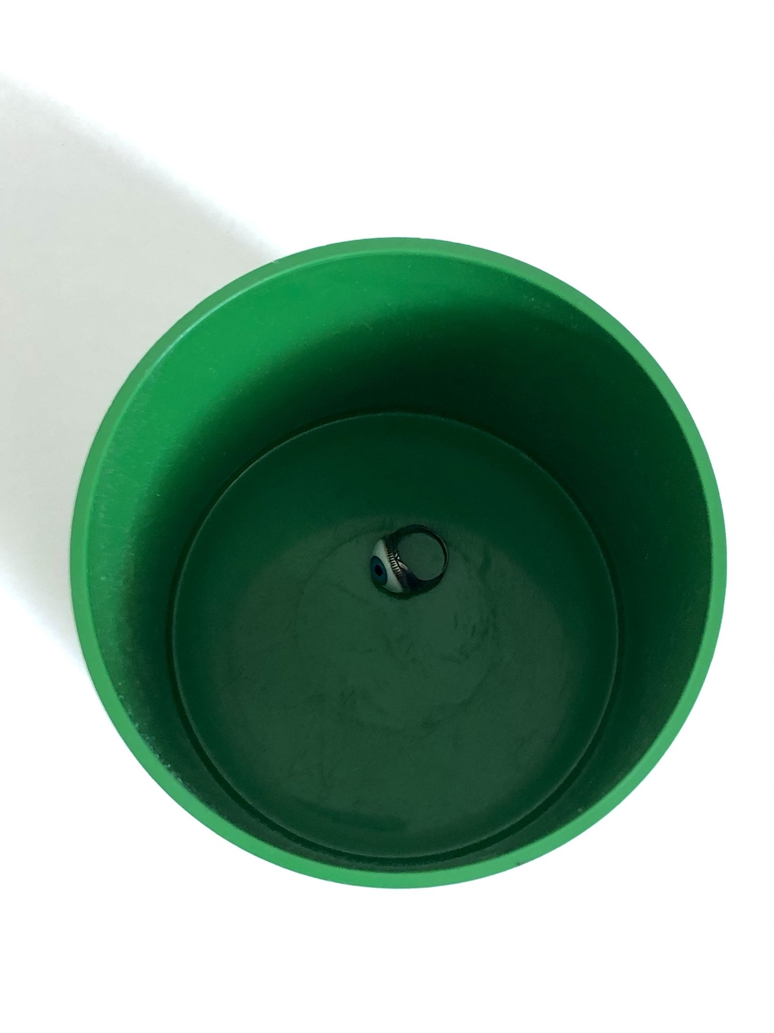 Anna Castelli Green ABS Plastic Vase edited by Kartell 1970
