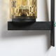 Metal and blown glass sconce from the 1950s