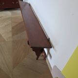 Wall shelf - coat rack - 7 hooks - oak stain - country style - cloakroom