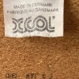 Danish design chair from the 80s, black tubular metal and faux leather.