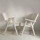 Pair of vintage 1960s folding garden chairs
