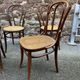 Set of 6 Thonet Fischel restaurant bistro chairs mismatch curved wood