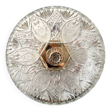 Large chiseled glass wall light