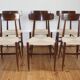 Rare set of 6 vintage Italian rope chairs by Eredi Marelli, 1950