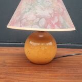 Solid walnut ball lamp