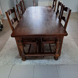 Table de ferme en bois