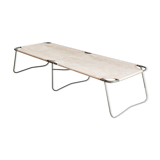 Folding camp bed of the french army, years 60