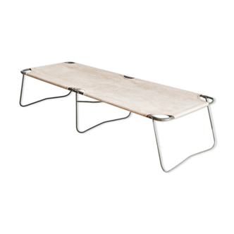 Folding camp bed of the french army, years 60