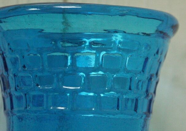 Vintage glass vase from the 70s