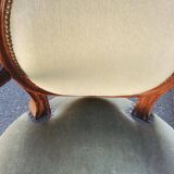 fauteuil médaillon vert