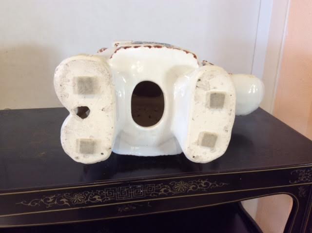 Elephant shaped porcelain side table