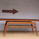 Mid century teak coffee table by Aase Dreieri, Norway 1950