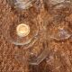 Set of 12 vintage scalloped glass dessert bowls.