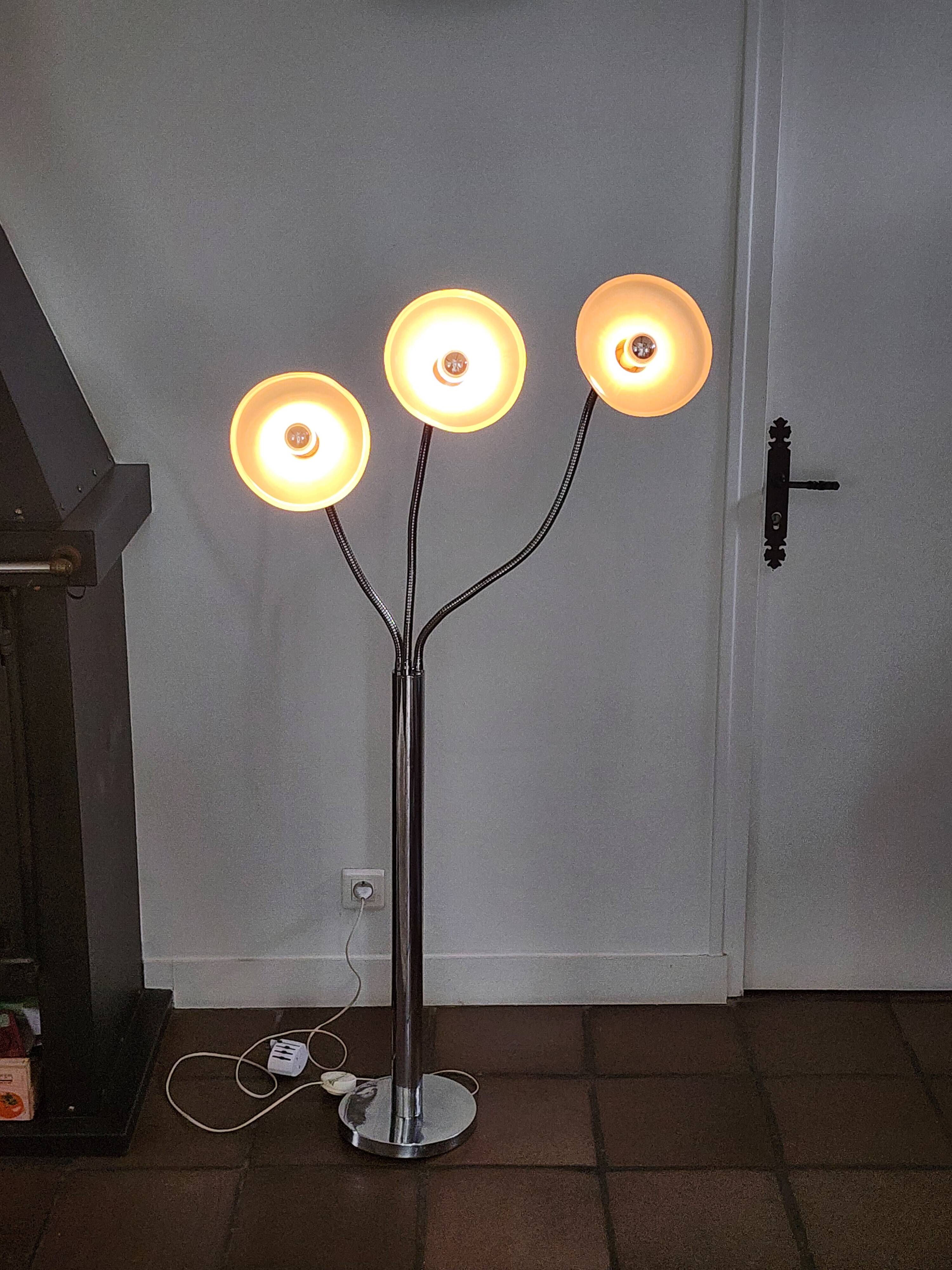 Pair of space age floor lamps