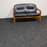 Vintage teak Danish design two seat sofa by Komfort Denmark