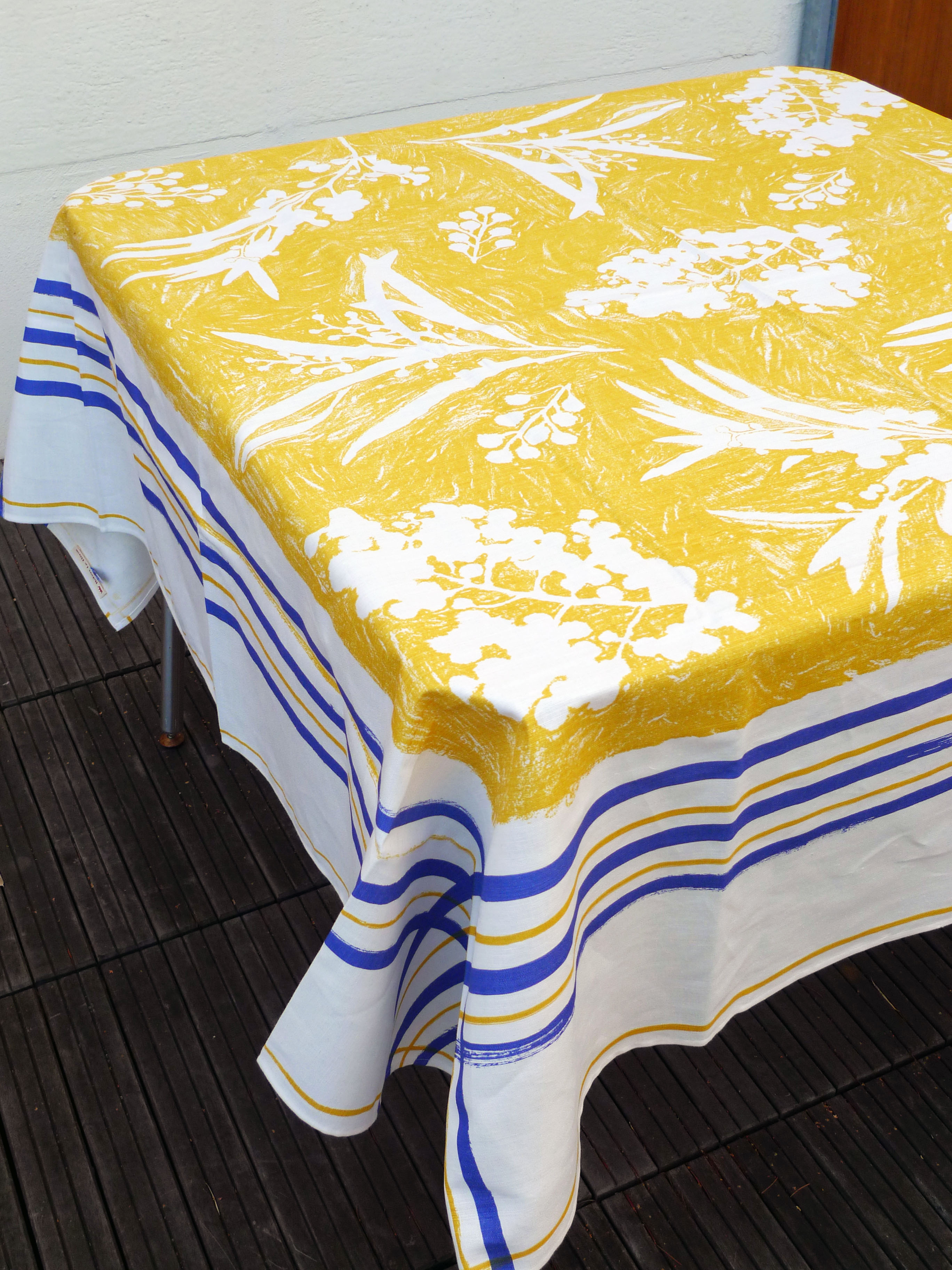 Linen, cotton tablecloth, design Robert the Hero