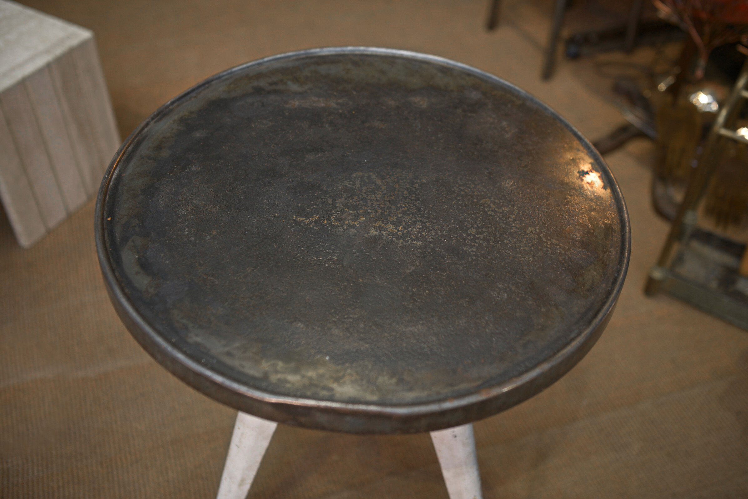 Art deco terrace bistro table in metal 1930