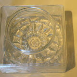 Vintage glass ceiling or wall lamp, Italy, 70s