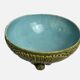 Art Nouveau, barbotine bowl Sarreguemines crayfish late 19th century