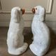 Pair of ceramic Staffordshire dogs late 19th century