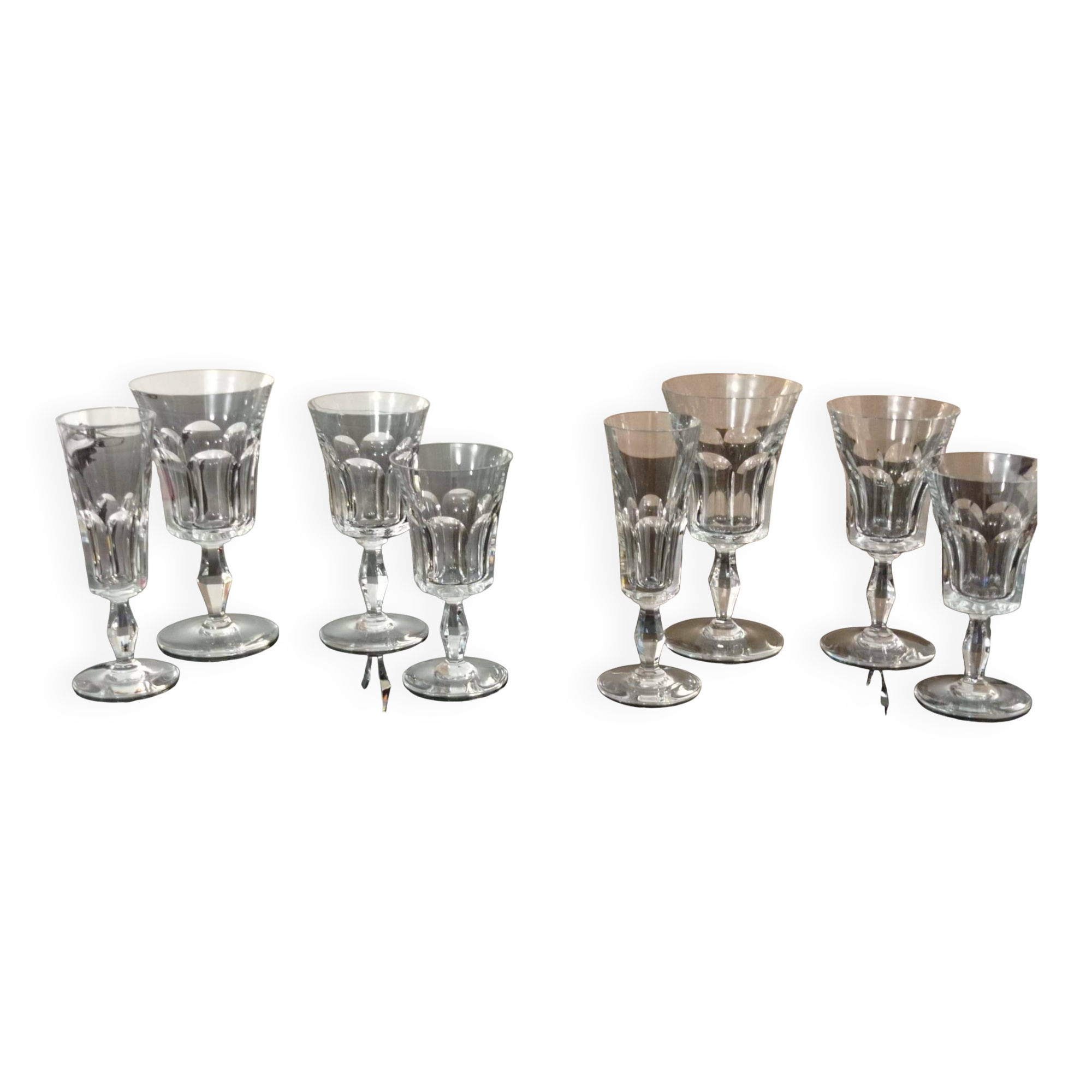 "Toi et moi" service in Baccarat crystal