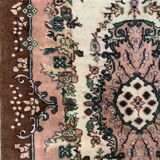 Vintage turkish rug 216x122 cm shabby carpet central anatolian medium