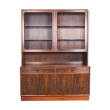 Danish design rosewood sideboard with display cabinet from Brouer, 1960s