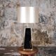 Tortoiseshell table lamp, France, 1980