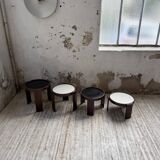 Nido 780 G stackable coffee tables. Frattini for Cassina