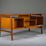 Teak Model 75 Desk from Omann Jun Møbelfabrik, 1960s