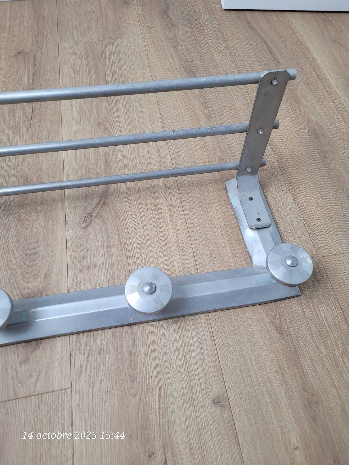 Vintage aluminum coat racks