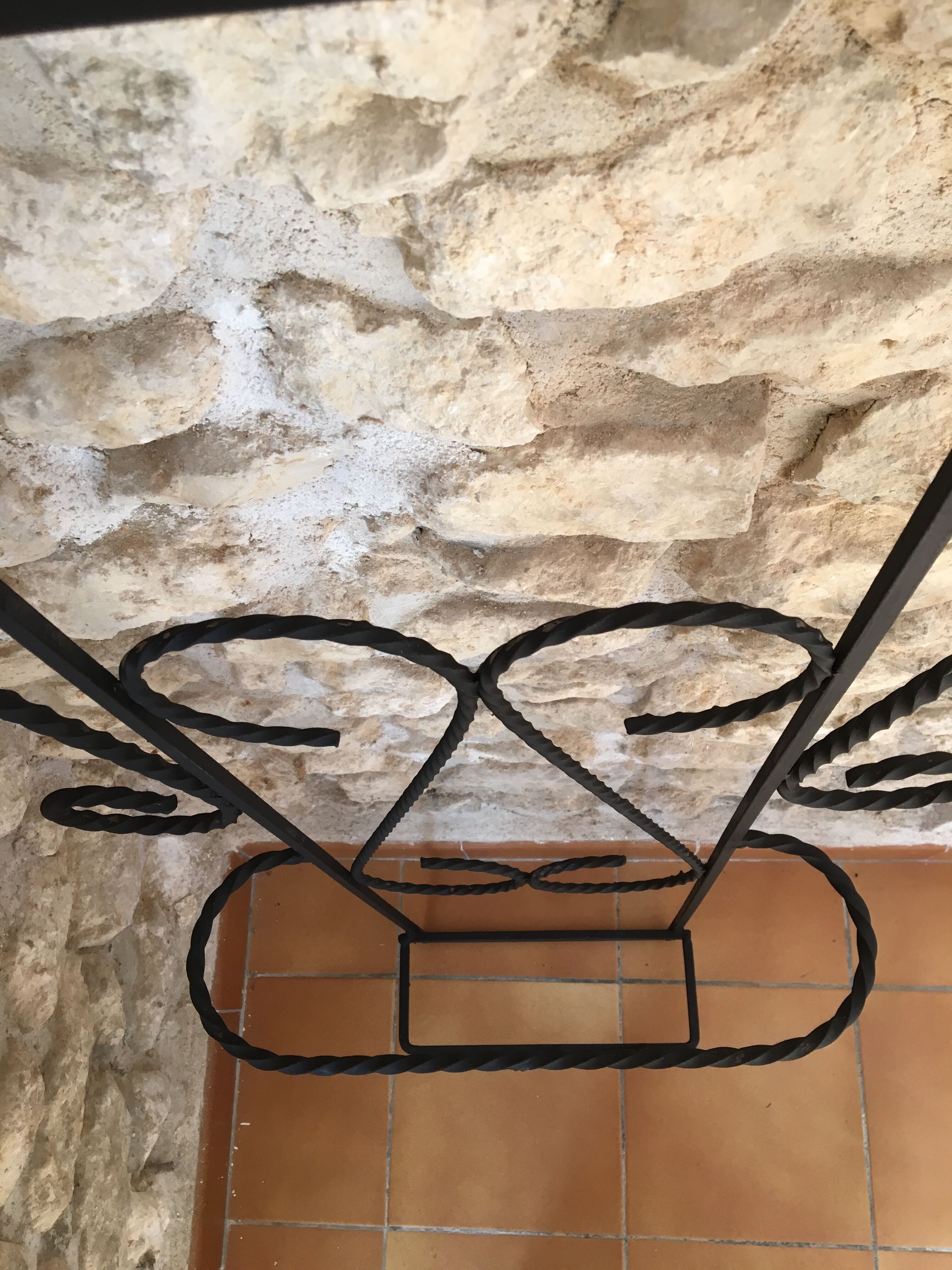 Black wrought iron coat racks