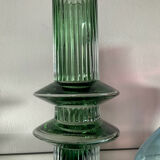 Série de 4 vases vintage en verre coloré